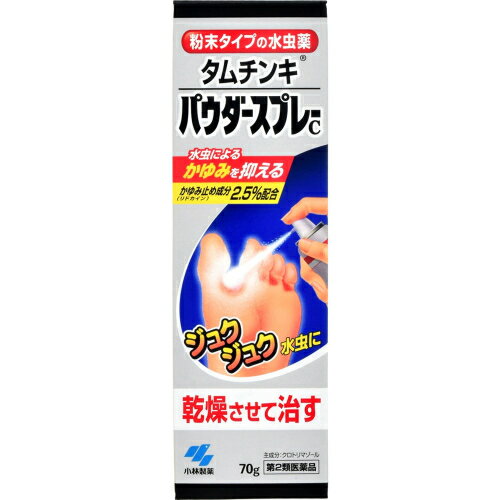 【第2類医薬品】タムチンキパウダースプレーC　70g