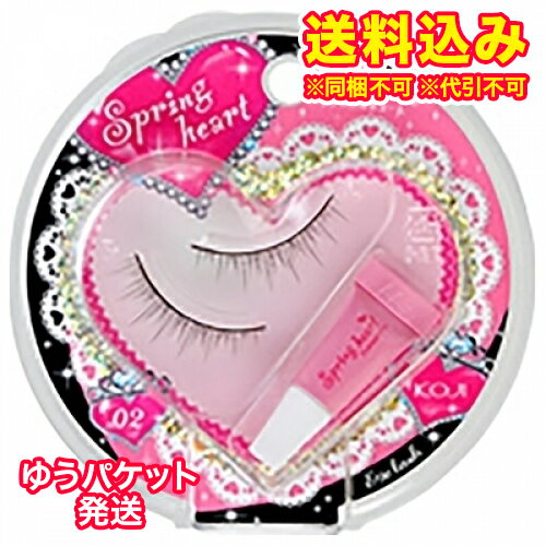 ゆうパケット）スプリングハート　アイラッシュ　02　ナチュラルキュート　1ペア