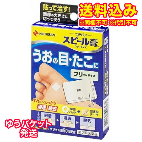 ゆうパケット）【第2類医薬品】ニチバン　スピール膏　フリーサイズ　3枚