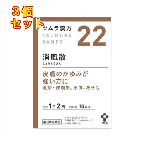 【第2類医薬品】ツムラ漢方　消風散エキス顆粒　20包×3個【22】