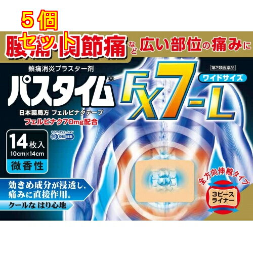 【第2類医薬品】パスタイムFX7-L 14枚入【セルフメディケーション税制対象】×5個