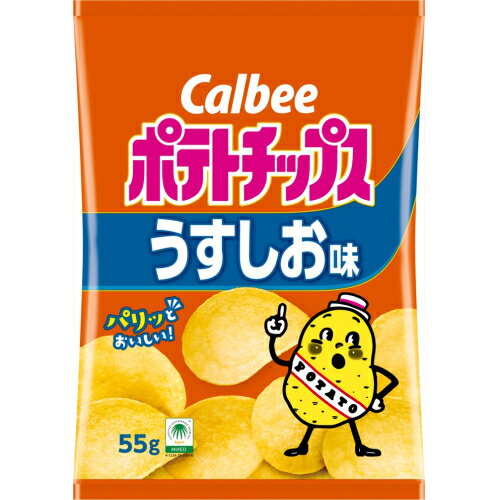カルビー ポテトチップス うすしお味 55g×16個