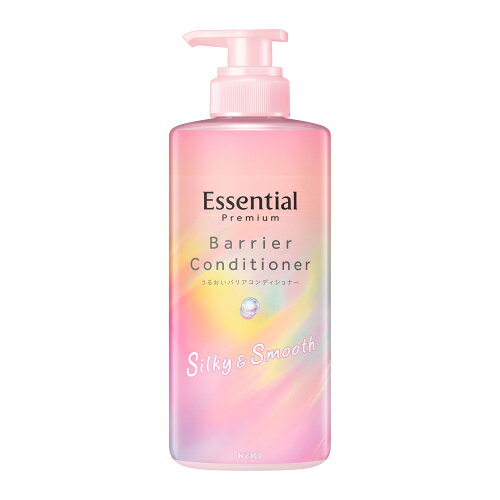 花王　エッセンシャル　プレミアム　うるおいバリアコンディショナー　シルキー&スムース　ポンプ　450mL