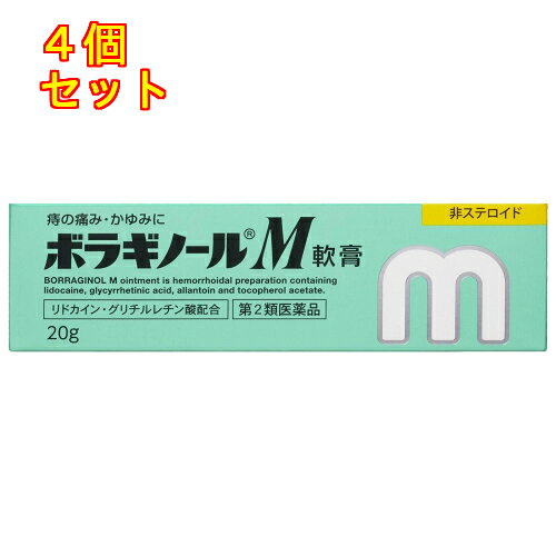 【第2類医薬品】ボラギノールM軟膏　20g×4個