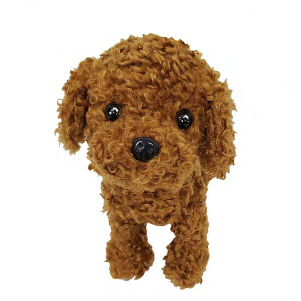 ぬいぐるみ Premium Puppy Toy Poodle Red プレミアムパピー トイプードル レッド 子犬 キュート DOG ブラウン