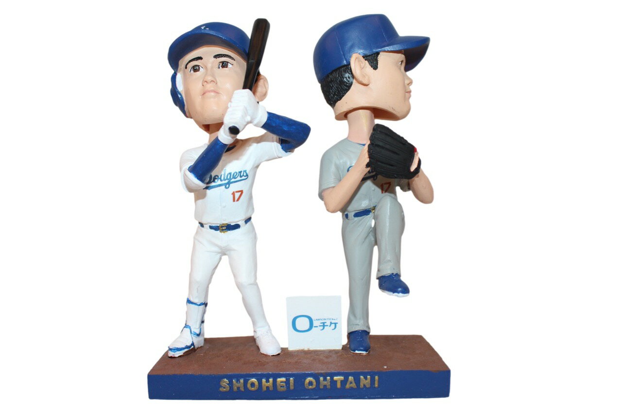 大谷翔平選手　カスタムペイントフィギュア　ドジャース　二刀流　Custom Painted To The Dodgers Uniform ボブルヘッド　　限定　コレクターズアイテム　希少