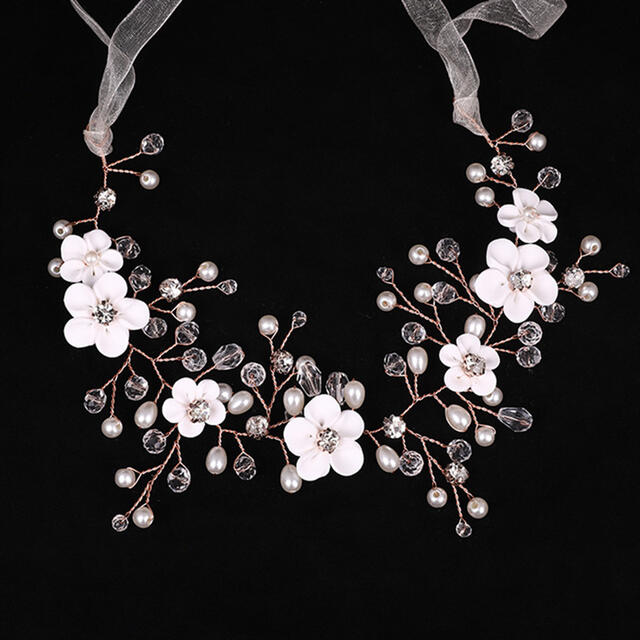 レディース ヘッドドレス 着物 髪飾り パール 子供 ヘッドドレス ピアノ発表会 髪留め 花嫁 結婚式 入学式 卒業式 成人式 春/夏/秋/冬