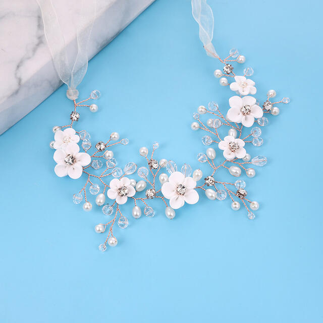 レディース ヘッドドレス 着物 髪飾り パール 子供 ヘッドドレス ピアノ発表会 髪留め 花嫁 結婚式 入学式 卒業式 成人式 春/夏/秋/冬