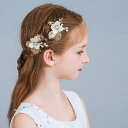 ヘッドドレス 髪飾り ヘアクリップ 子供 ヘアアクセサリー 結婚式 入学式 卒業式 ピアノ発表会 2点セット 成人式 七五三 春/夏/秋/冬