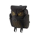 The owls ミミズクバックパックゴールドエンブロ リュックサック MORN ジッパー付き ショルダーストラップ ■ スティーブ・チャン