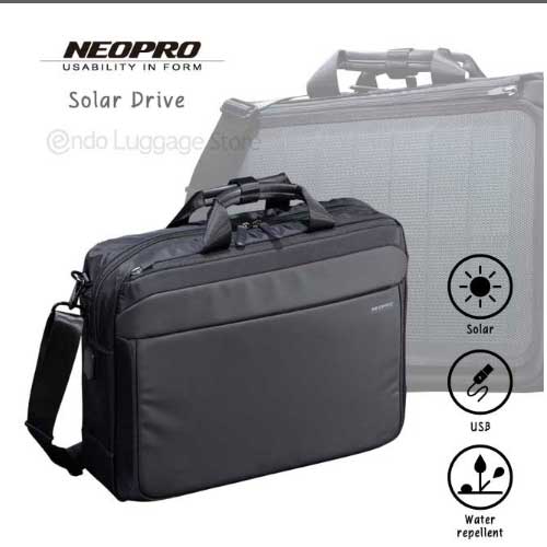 【エンドー鞄】【NEOPRO(ネオプロ)】Solar Drive 2wayブリーフ【2-860】ソーラー ビジネス ビジネスバッグ ショルダー トラベル 旅行 ユニセックス メンズ レディース 男性向け 女性向け ナイロン 中国製