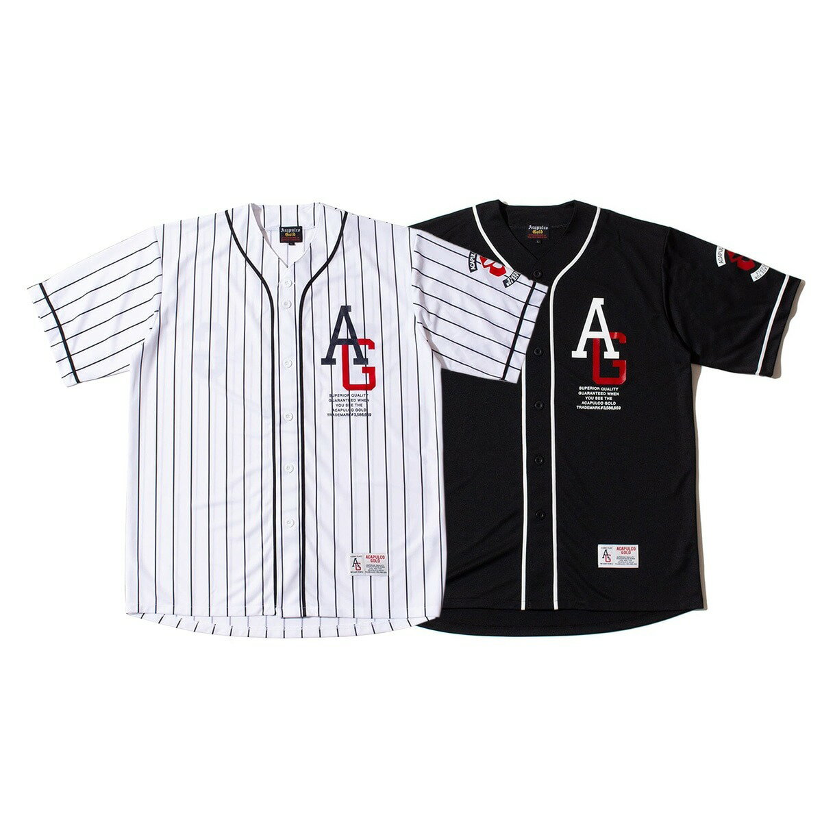 Rakuten - アカプルコゴールド ACAPULCO GOLD Tシャツ 半袖 ワンポイント ロゴ ストリート ヒップホップ ブランド B1G BASEBALL JERSEY
