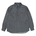 CFT'S V[GteB[Y gbvX  Vc 8OZ 8IX j Y t Xg[g JWA uh LOG INDIGO GRAY OCfBSO[ DF DENIM PULLOVER SHIRTS S-XL