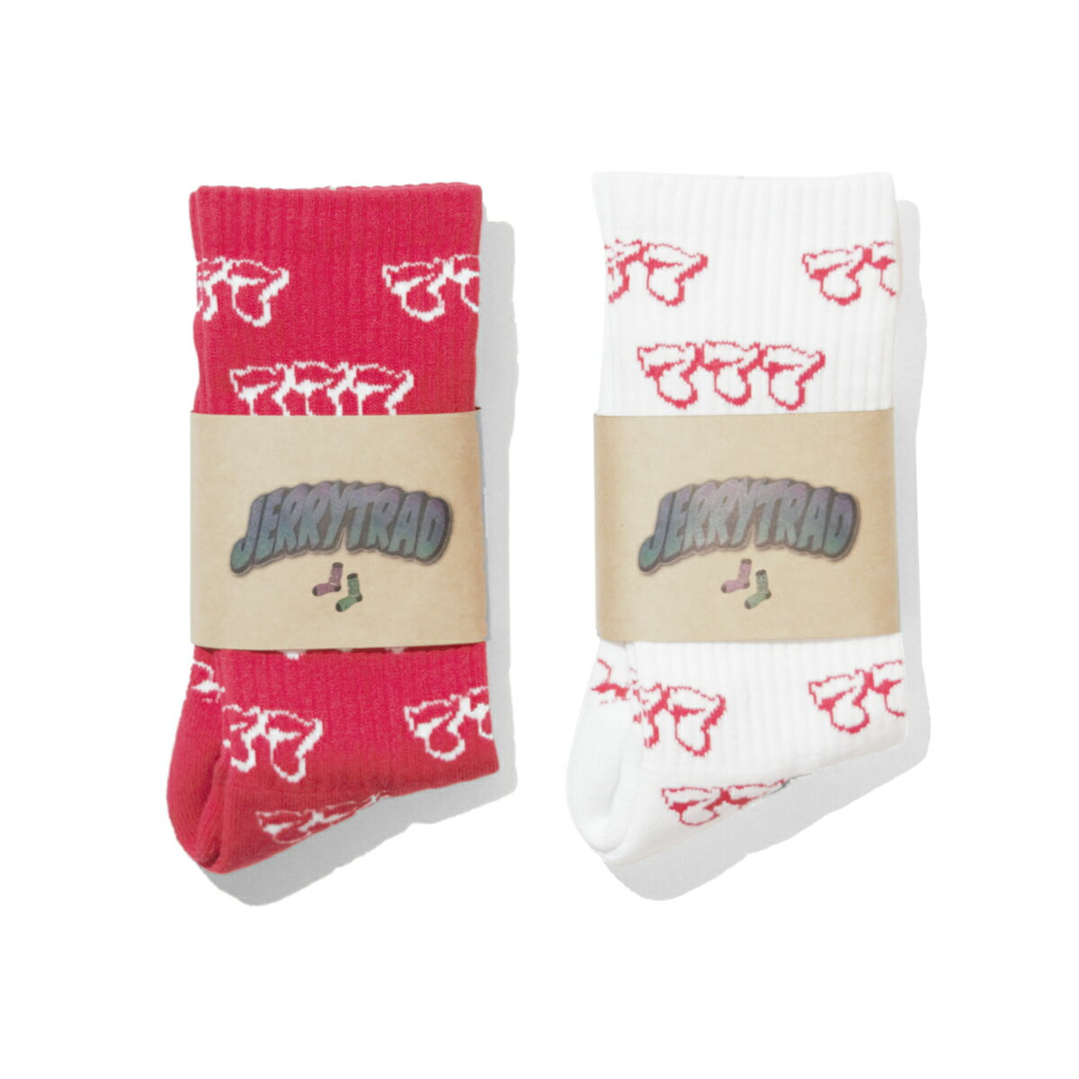 JERRYTRAD ジェリートラッド ソックス 靴下 グラフィック ストリート カジュアル ブランド LOGO SOCKS JT007