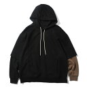 LAKH N vI[o[p[J[ XEFbg XGbg t[fB[ Y Xg[g qbvzbv bp[ AJW JWA _X ~^[ [N uh WISDOM FUSION HOODIE BLACK ubN