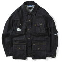 LFYT ~ LAKH Lafayette ~ N t@CGbg fjWPbg Y 傫TCY rbOTCY Xg[g uh gbvX NAVY lCr[  M-XL 10 POCKETS DENIM JACKET LE201006