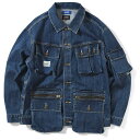 LFYT ~ LAKH Lafayette ~ N t@CGbg fjWPbg Y 傫TCY rbOTCY Xg[g uh gbvX BLUE u[  M-XL 10 POCKETS DENIM JACKET LE201006