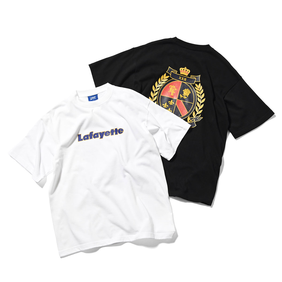 LFYT ラファイエット Tシャツ Lafayette エルエフワイティー 半袖 ロゴ プリント ストリート ヒップホップ ラッパー ダンサー アメカジ カジュアル ブランド Lafayette LOGO XXII ANNIV TEE LE250104