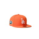 NEW ERA ニューエラ キャップ ストリート ヒップホップ ダンス ラッパー ダンサーファッション アメカジ ミリタリー ワーク カジュアル アウトドア キャンプ スポーツ ブランド LOS ANGELES DODGERS CO 50TH ANV 59FIFTY RUSH ORANGE 70895749
