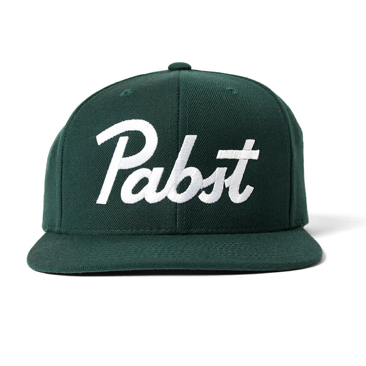 PABST BLUE RIBBON パブストブルーリボン ビール ロゴ スナップバックキャップ 帽子 メンズ 公式 オフィシャルグッズ ストリート カジュアル ブランド PABST LOGO SNAPBACK GREEN グリーン 緑色のサムネイル