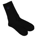 PWNED パウンド ソックス 靴下 ストリート ヒップホップ ラッパー ダンサー グラフティ アート TRADITIONAL LOGO SOCKS PW22AW08 BLACK ブラック