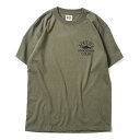 ソウルフル SOULFUL トップス 半袖 Tシャツ 男性 メンズ 春夏 ストリート カジュアル ブランド ワンポイント ロゴ プリント OLIVE オリーブ 緑 FISHERMAN 039 S CLUB BASIC LOGO TEE M-XXL