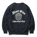 \Et SOULFUL gbvX N[lbNXEFbg g[i[ tg OtBbN vg ނ tBbV[} Xg[g JWA uh NAVY lCr[  FISHERMAN'S CLUB RIVER SIDE CREWNECK SWEAT M-XXL