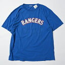 MAJESTIC }WFXeBbN TEXAS RANGERS TEES  TVc BLUE yTCY\LȂ/XLTCYz yÁz