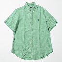 POLO RALPH LAUREN |t[ CHECK S/S SHIRT Vc GREEN yLTCYz yÁz