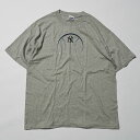 NEW YORK YANKEES j[[NL[X BASEBALL TEE DEADSTOCK TVc GRAY yXLz yÁz