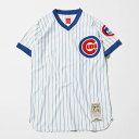 MICHELL&NESS ~b`FAhlX CUBS V-NECK GAME SHIRT Q[Vc WHITE yXLz yÁz