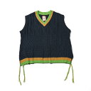 WANNA i jbgxXg Y Xg[g qbvzbv bp[ AJW JWA _X ~^[ [N uh gN.E.R.Dh KNIT VEST WA220201 INDIGO CfBS