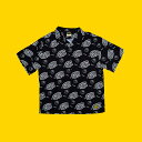 EH[^[ U vg WATER THE PLANT SMILEY PARADISE SHIRT  Vc WTP007 BLACK ubN