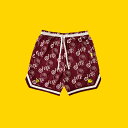 EH[^[ U vg WATER THE PLANT SMILEY BASKETBALL SHORTS V[c WTP001 BURGUNDY o[KfB[