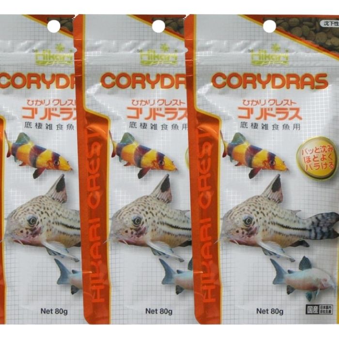 【3個セット】キョーリン ひかりクレスト コリドラス 底棲雑食魚用 80g ペット エサ 熱帯魚 コリドラス アクアリウム 国産 日本製
