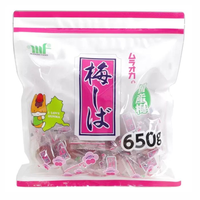 ムラオカ 梅しば 650g 梅干し おやつ 個包装 お茶うけ 漬物 持ち歩き お菓子塩分補給 大容量 間食 駄菓子 うめぼし