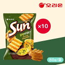 【10袋セット】オリオン サンチップ ガーリック 80g お菓子 韓国食品 韓国お菓子 スパイシー スナック菓子 SUNチップ sun チップス