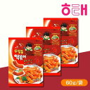【3袋セット】ヘテ 辛ダンドントッポキスナック 65g 甘ピリ辛味 おやつ スナック 韓国お菓子 韓国食品 ピリ辛 トッポギ おみやげ 韓国