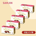 【5袋セット】サムジン もちチョコパイ 186g(31g x 6P) 餅 チョコパイ ピ−ナッツ味 韓国お菓子 韓国食品 チョコレート パイ お菓子