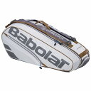 【予約品★5月下旬発売予定】テニスラケットバッグ バボラ (babolat) RH 6 ピュア ウィンブルドン(RH 6 PURE WIMBLEDON) 751230