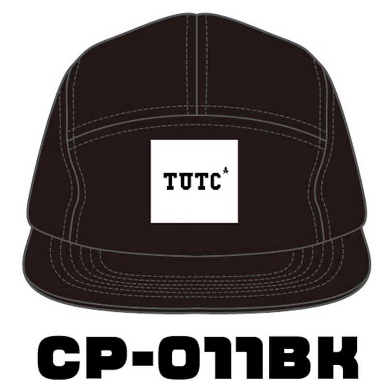 【TUTC】 ナイロンジェットキャップサイドメッシュ ブラック CP-011BK