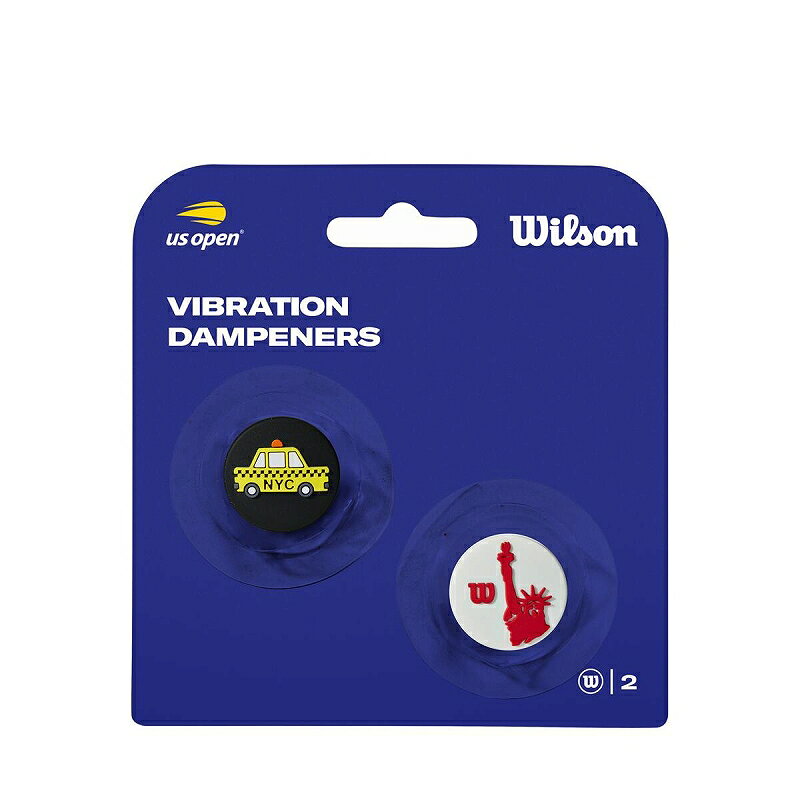 ウイルソン（Wilson）US OPEN DAMPENERS 2PK Yellow/Red WR8412301001