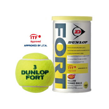 ダンロップ(DUNLOP) 硬式テニスボール フォート 2球入り (1箱 30缶 60球)(FORT 2BALL)【箱売り】