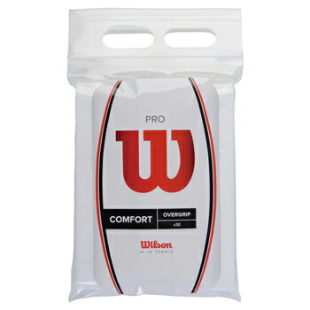 ウイルソン（Wilson） グリップテープ（WRZ4023WH）PRO OVERGRIP WHITE（プロオーバーグリップ白30本入り）