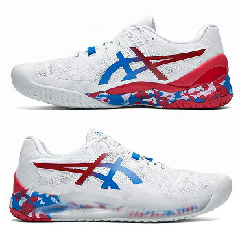 アシックス(asics) テニスシューズ ゲルレゾリューション 8 MEN L.E. (GEL-RESOLUTION 8 OC L.E.)(オールコート＆カーペットコート)(1041A111-100)(2020.2発売)【ランク：ゴールド】