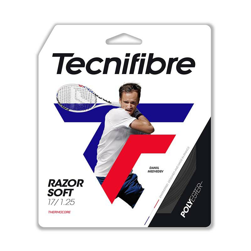 Rakuten - テクニファイバー(Tecnifibre) 硬式テニスストリング RAZOR SOFT (レーザーソフト) 1.20mm/1.25mm/1.30mm (ポリエステル)