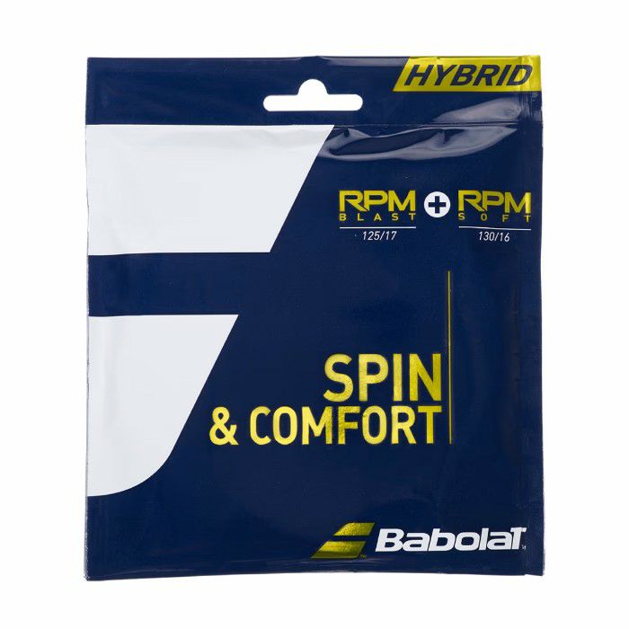 バボラ(Babolat) 硬式テニス ハイブリッドストリング RPM ブラスト 125 + RPM ソフト 130 (281039)