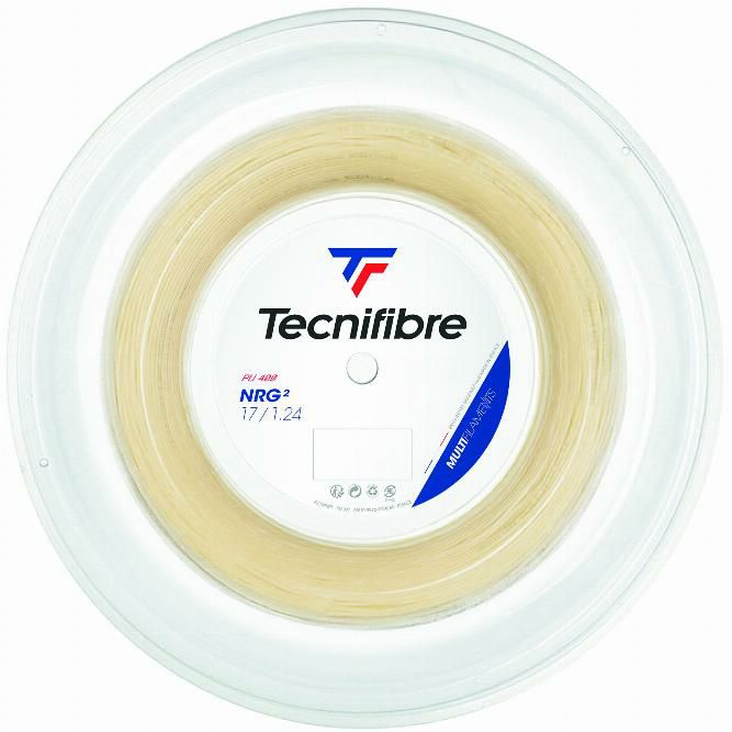 Rakuten - テクニファイバー(Tecnifibre) 硬式テニスストリング エヌ アール ジー スクエア (NRG2) 200mロール 1.24mm/1.32mm