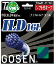 LUXION 4Gに続き、JAPANブランドGOSENが第4世代のポリを発売！1ヶ月(28日)後のテンション維持率は、驚きの92.7%ゴーセン(GOSEN)ストリング ILD16L(アイ・エル・ディー16エル) 1.27mm TS141