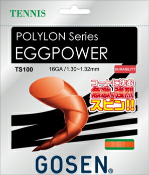 ゴーセン（GOSEN）ストリング エッグパワー16 EGGPOWER16 TS100